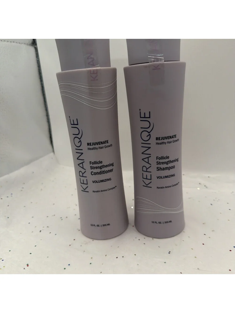 Keranique Volumizing Shampoo & Conditioner Set 8oz Thickening Hair Duo Women